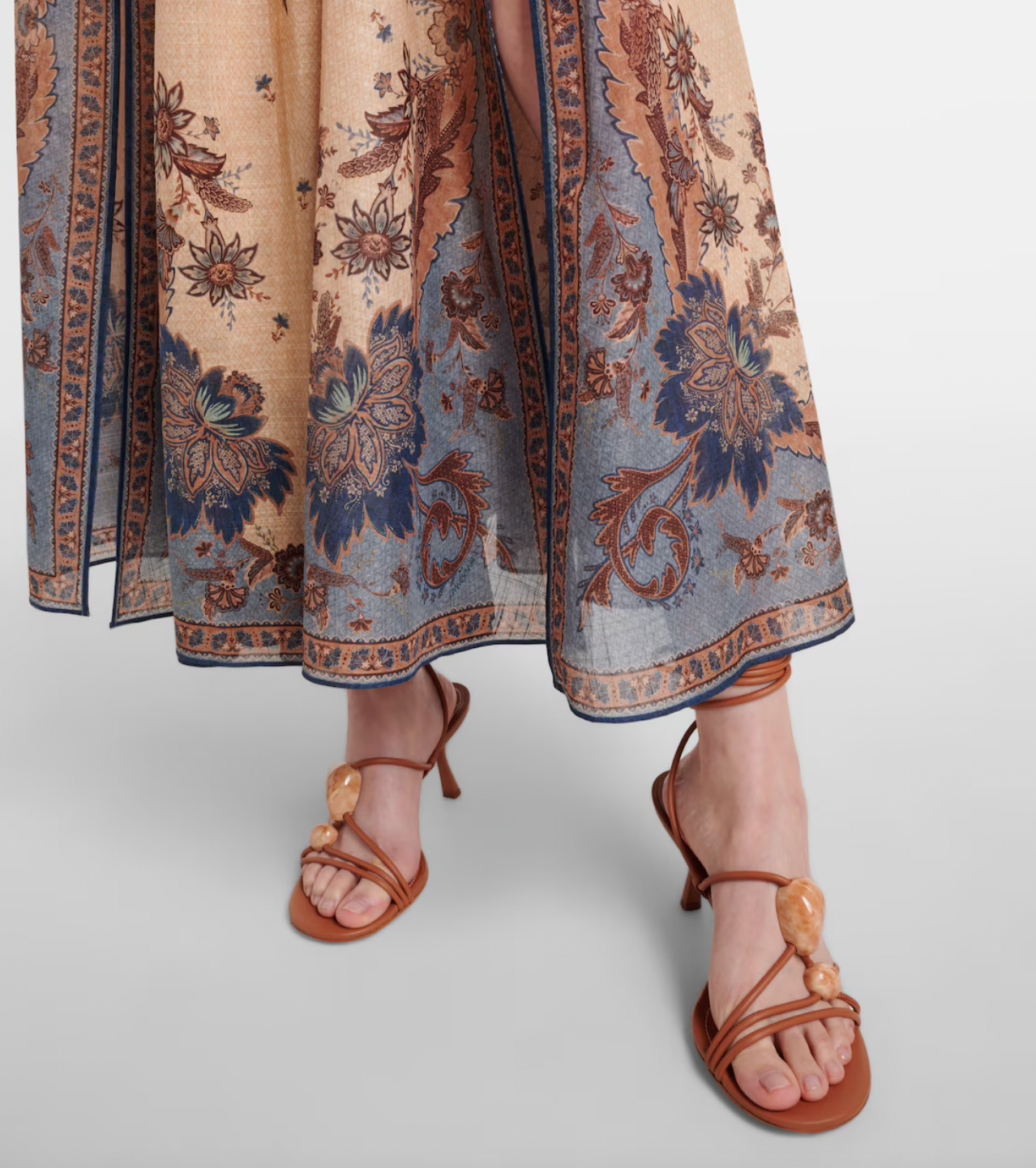 Zimmermann Ascension maxi dress crafted from printed cotton, blending refined design with breathable comfort for a sophisticated look.