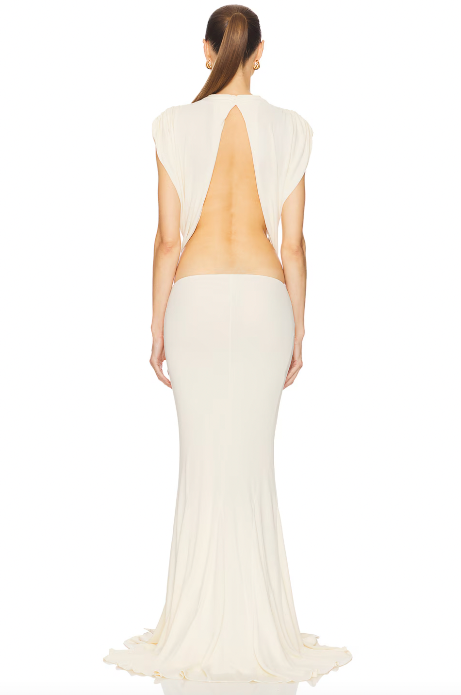 The Constantina Jersey Dress With Bow offers a sophisticated silhouette through its soft jersey fabric and strategic cut-outs at the back and waist, enhancing both style and fit. Its partial lining ensures comfort and ease of wear, while the satin bow detail provides an elegant accent. Designed for special occasions, this dress combines refined aesthetics with practical comfort for a polished, contemporary look.