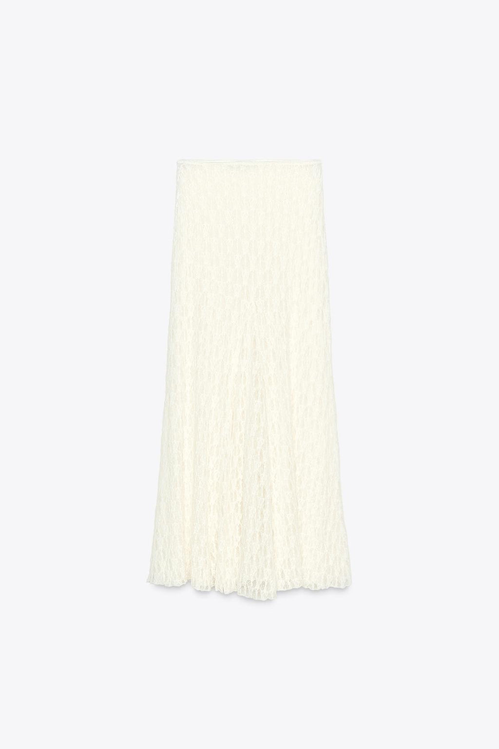 Elevate your wardrobe with the Asymmetric Lace Set, featuring a high-waisted semi-sheer long skirt that offers a comfortable fit with its elastic waistband. The semi-sheer top stands out with an asymmetric neckline and delicate ruffle detailing, adding a refined touch to the ensemble. This set balances elegance and subtle allure, perfect for sophisticated occasions where style and comfort are essential.
