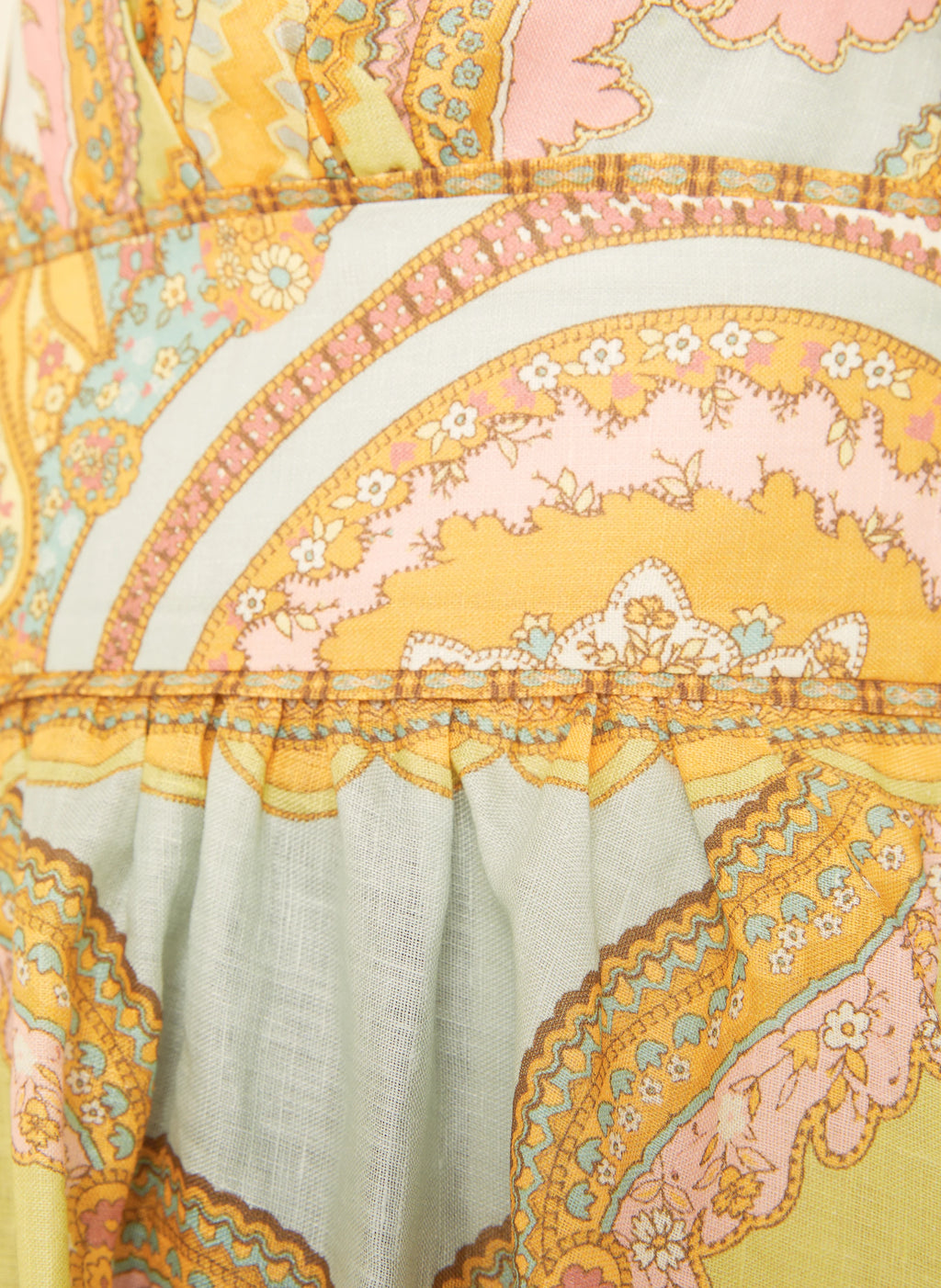 The Maxine Picnic Midi Dress by Zimmermann combines expert tailoring with breathable linen fabric for optimal comfort on warm days. Its boned bodice and smocked back provide a structured yet adaptable fit, while self-tie shoulder straps and a hidden back zipper maintain a sleek profile. Unlined for lightweight wear, this dress also includes practical side seam pockets, balancing functionality with refined style—ideal for sophisticated summer occasions.