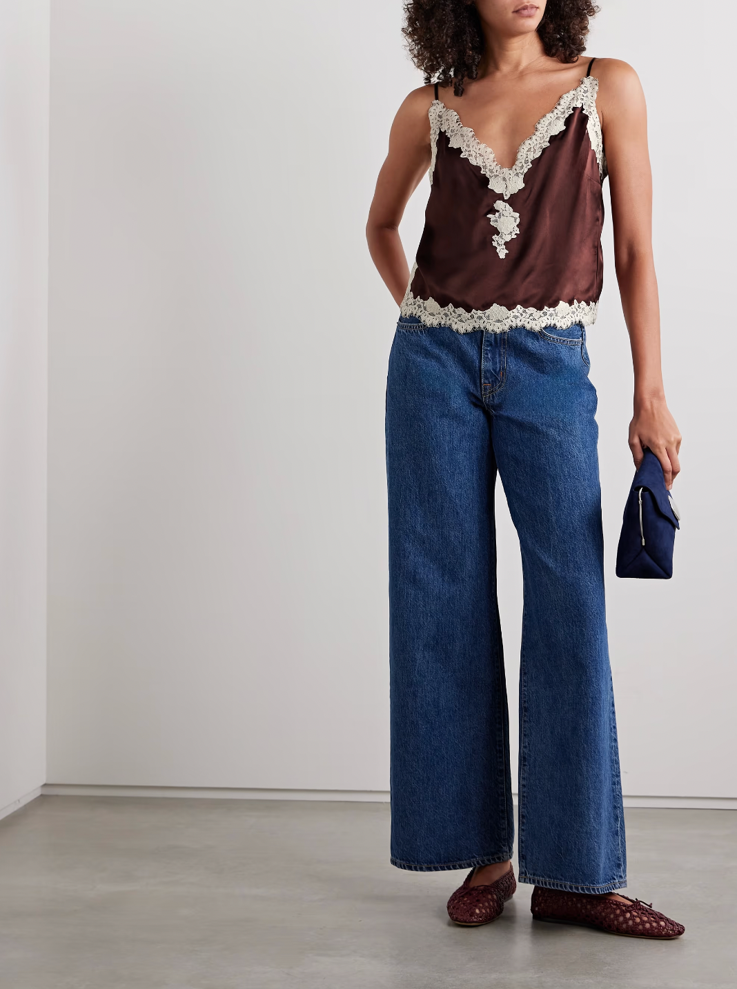 Experience refined elegance with the Kira corded lace-trimmed silk-satin camisole from DÔEN. Crafted from smooth silk-satin, it offers a luxurious feel against the skin, while the delicate corded lace adds an intricate, sophisticated detail. This camisole blends timeless design with a flattering fit, making it an ideal layering piece or statement alone for both day and evening wear. Its breathable fabric ensures comfort, enhancing your wardrobe with understated luxury.