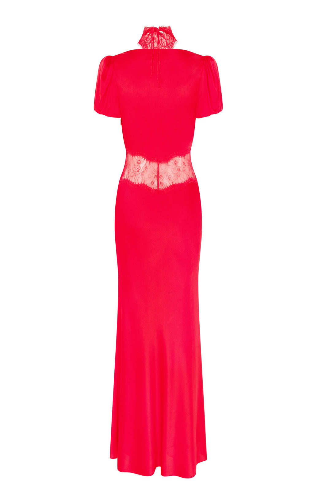 The Pavlova Lace-Trimmed Silk-Blend Maxi Dress from De La Vali channels the spirit of muse Vali Myers through its elegant design. Crafted from a luxurious silk blend, this maxi dress features delicate lace trimming that adds a refined touch. Its flowing silhouette empowers the wearer with effortless confidence, making it a statement piece that combines artistry with wearable sophistication. Perfect for those who embrace bold elegance with a bohemian edge.