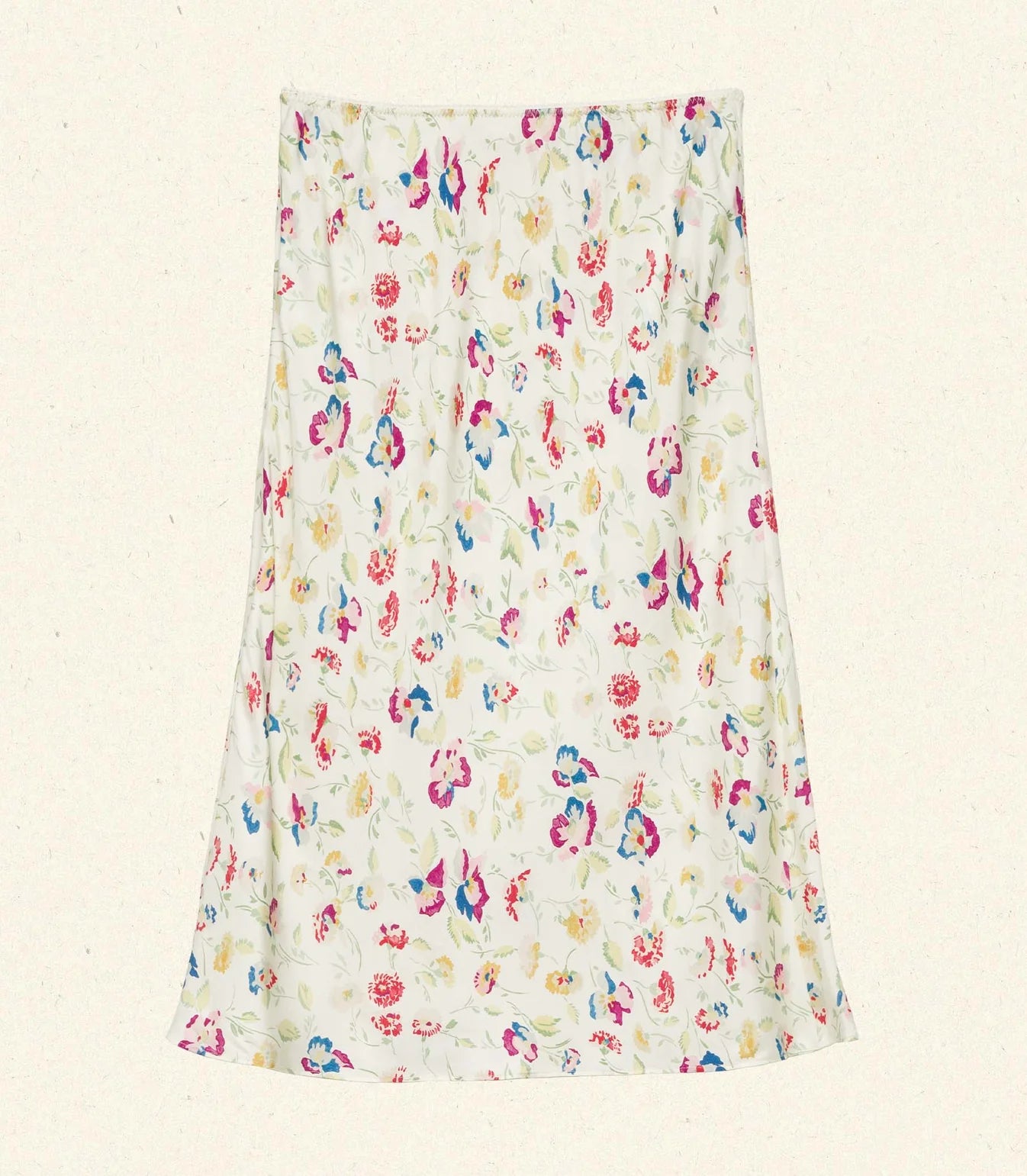 The Elowette Floral Silk Blend Skirt captures a retro-romantic vibe with its fluid silk-blend twill fabric adorned by windswept blooms inspired by iconic 1930s patterns. Expertly crafted, its delicate scalloped trim adds a refined detail, enhancing the skirt’s timeless elegance and feminine silhouette. Perfect for those seeking a vintage-inspired piece with modern sophistication.