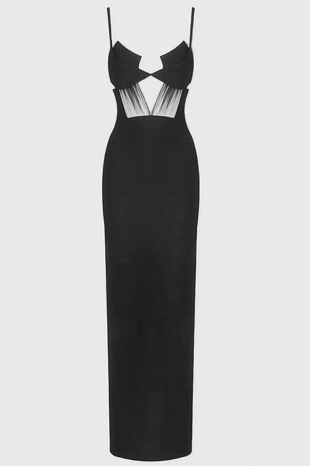 The Crepe Bustier Maxi Dress by Nensi Dojaka elegantly blends modern design with timeless glamour. Featuring a bustier-style top with a keyhole cutout, it accentuates the neckline while sculpting the waist. The fitted bodice flows into a fishtail skirt that hugs the thighs before flaring dramatically, creating an iconic silhouette. Ideal for red carpet events or formal occasions, this dress delivers a refined, high-fashion statement that highlights both sophistication and bold style.